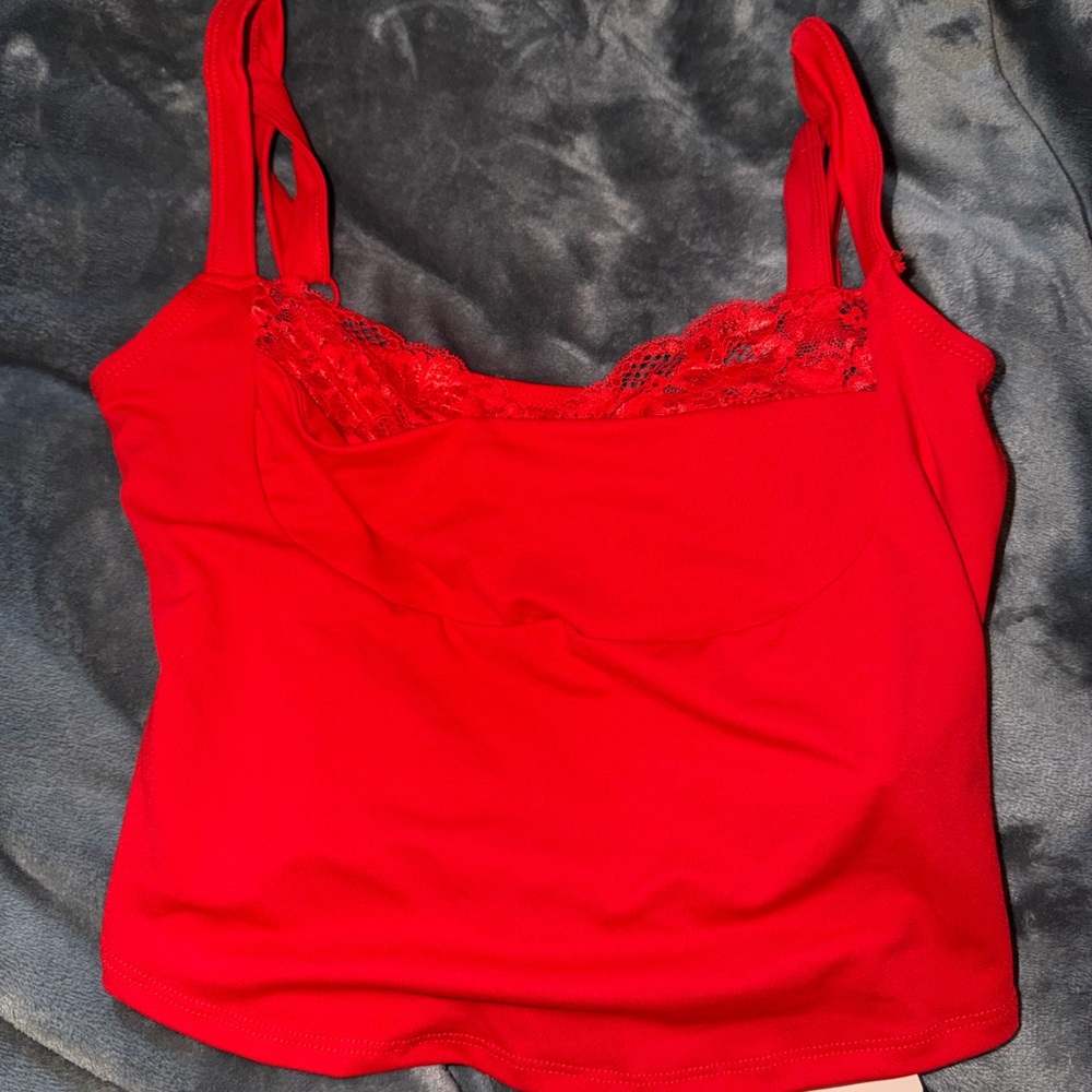 SHEIN Red Top S